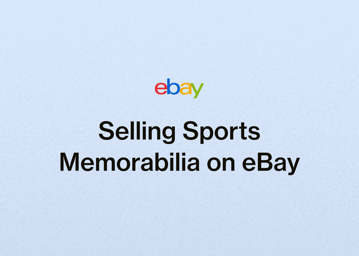 Selling Sports Memorabilia on eBay
