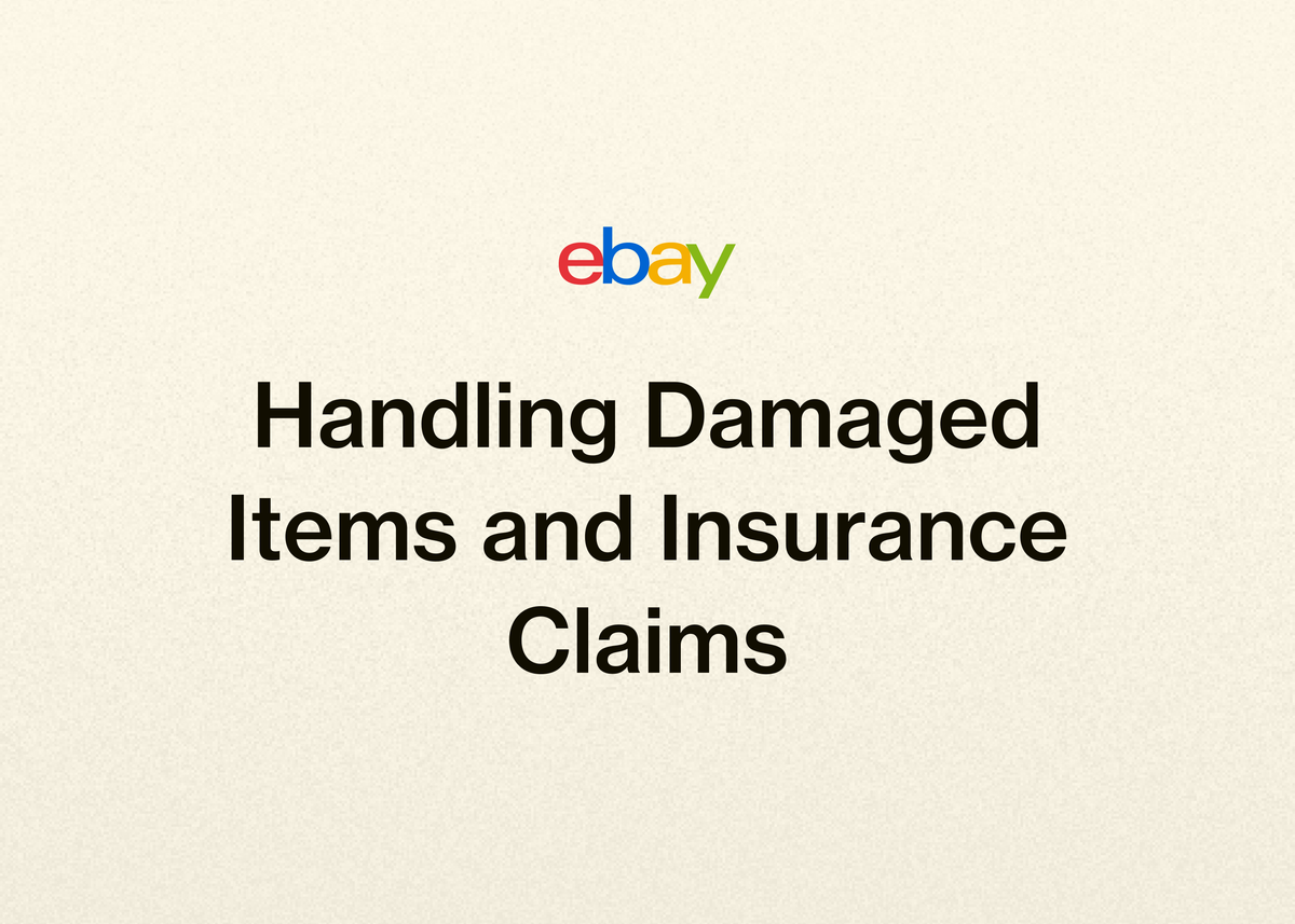 Handling Damaged Items and Insurance Claims