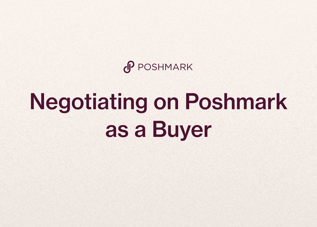 Negotiating on Poshmark as a Buyer