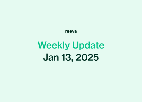 Reeva Weekly Update (1/13/2025)