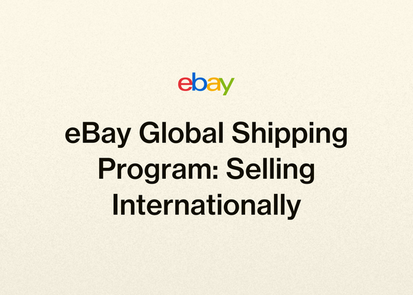 eBay Global Shipping Program: Selling Internationally