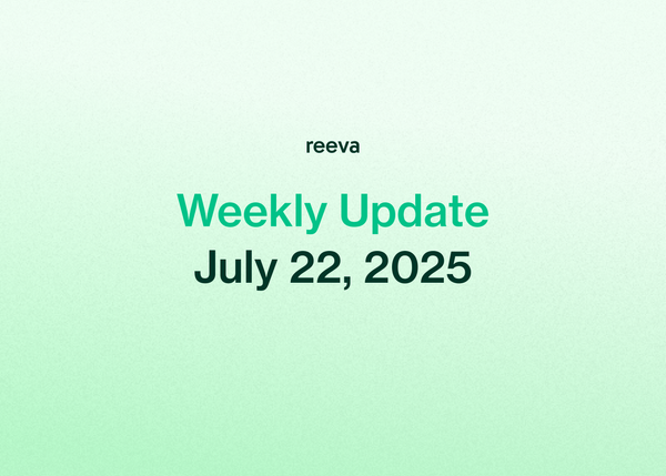 Reeva Weekly: Import financial transactions, listing form updates and more